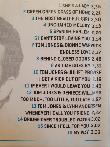 Tracks cd tom jones   greatest hits   8711539041373