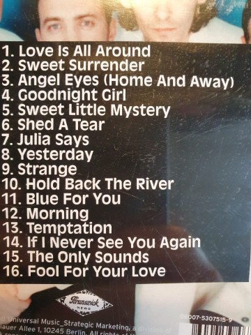 Tracks cd wet wet wet   best of   0600753075159