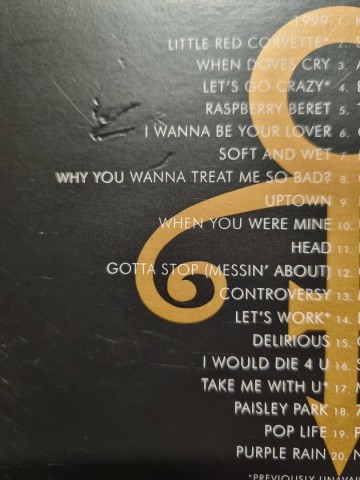 Tracks cd1 2cd prince   4ever   0093624914600 0