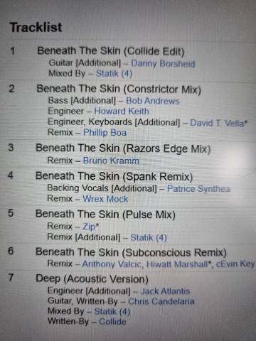 Tracks dgs cd ep collide   skin   4001617431627