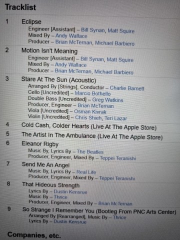 Tracks dgs cd thrice   if we could only see us now   b0003917 50 cd01