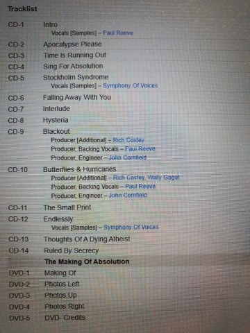 Tracks dgs cddvd muse   absolution   5413356632231