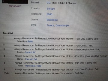 Tracks dgs dusted   always remember to respect and honour your mother part one   0638592405820