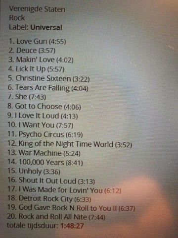 Tracks mm 2cd kiss   off the soundboard live in virginia beach july 25 2004 german version   0602445480739