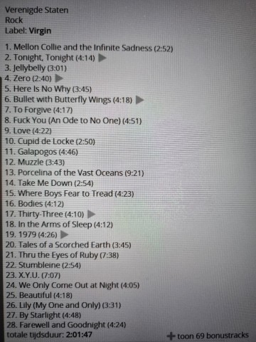 Tracks mm 2cd the smashing pumpkins   mellon collie and the infinite sadness   0724384086428