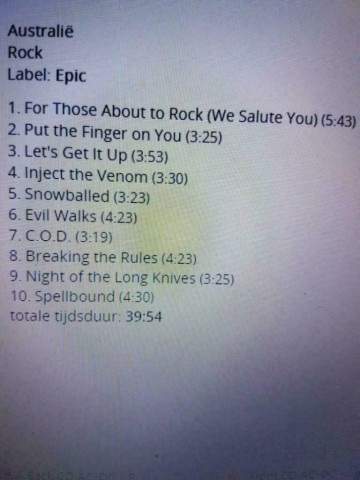 Tracks mm cd ac dc   for those about to rock   5099751076629