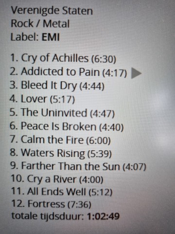 Tracks mm cd alter bridge   fortress   0016861760724