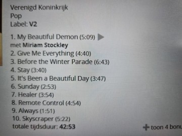 Tracks mm cd ben christophers   my beautiful demon   5033197081427