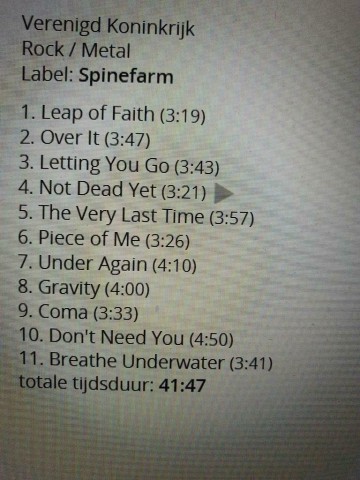 Tracks mm cd bullet for my valentine   gravity   0602567408260