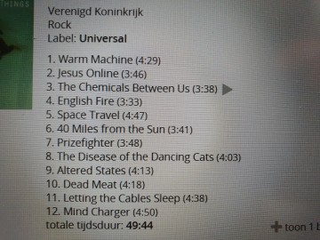 Tracks mm cd bush   the science of things   0606949048327