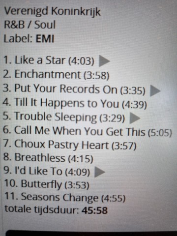 Tracks mm cd corinne bailey rae   corinne bailey rae   0094635654424