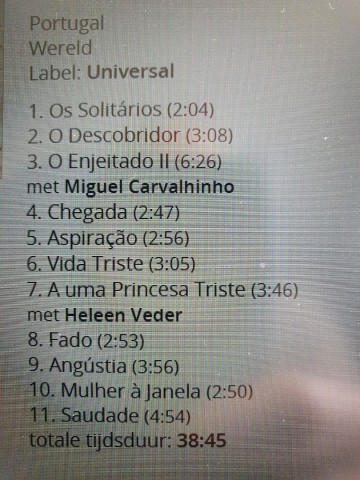 Tracks mm cd cristina branco   o descobridor  canta slauerhoff   0028947228127