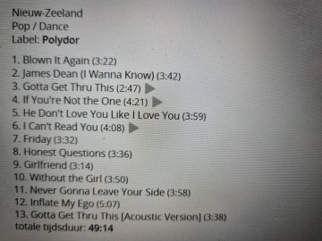 Tracks mm cd daniel bedingfield   gotta get thru this   0602498000007