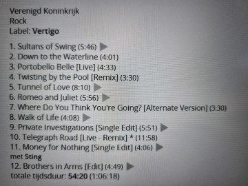 Tracks mm cd dire straits   money for nothing   0042283641921