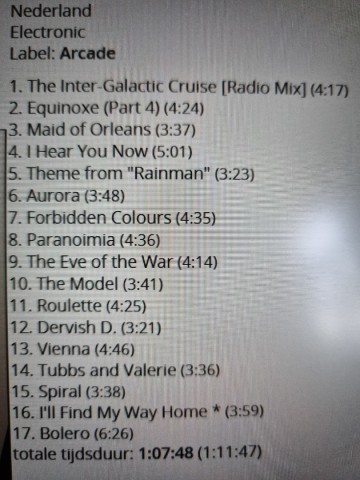 Tracks mm cd ed starink   synthesizer greatest volume 2   cd 01 4020 61