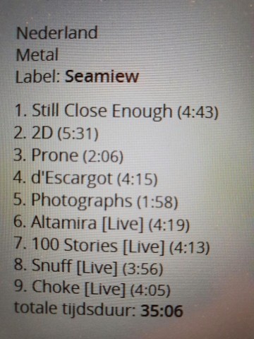 Tracks mm cd ep dreadlock pussy   middles   0638592408524