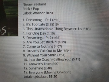 Tracks mm cd evermore   dreams   0687480060320