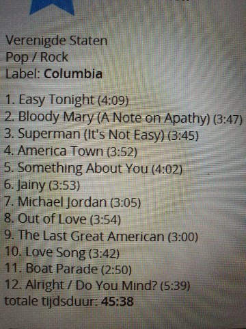 Tracks mm cd five for fighting   america town   5099750203620