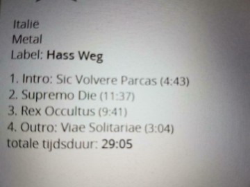 Tracks mm cd flamen   supremo die