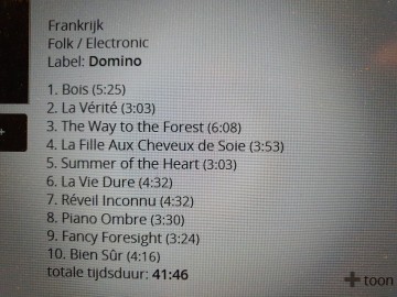 Tracks mm cd francois  the atlas mountains   piano ombre   wigcd321p