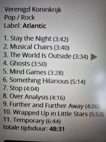 Tracks mm cd ghosts   the world is outside   5051442077223