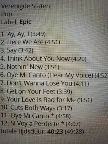 Tracks mm cd gloria estefan   cuts both ways   5099746514525