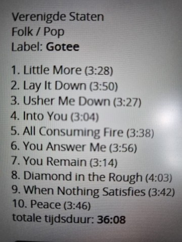 Tracks mm cd jennifer knapp   lay it down   0669447281627