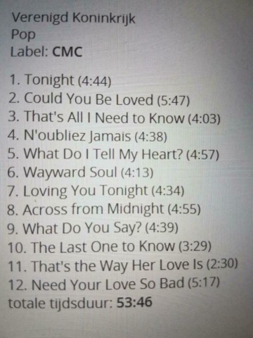 Tracks mm cd joe cocker   across from midnight   0724385932526