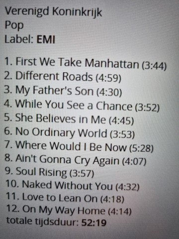 Tracks mm cd joe cocker   no ordinary world   0724352309122