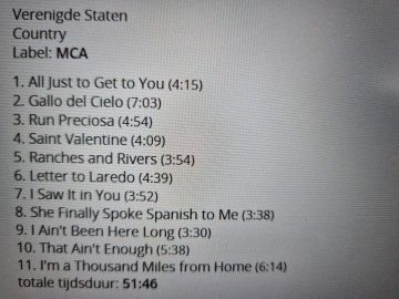 Tracks mm cd joe ely   letter to laredo   5026389922226