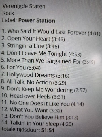 Tracks mm cd john bongiovi   the power station years 1980 1983   5033809101123