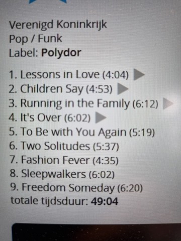 Tracks mm cd level 42   running in the family   0042283159327