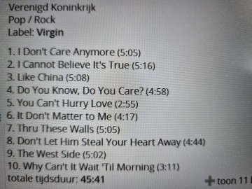 Tracks mm cd phil collins   hello i must be going   0022925494320