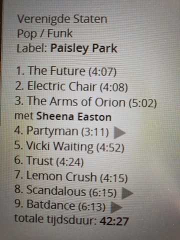 Tracks mm cd prince   batman   0075992593625