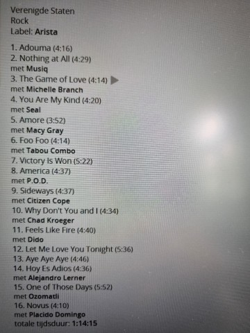 Tracks mm cd santana   shaman   0743219593825