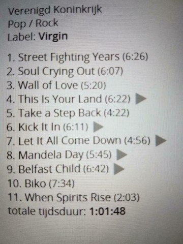 Tracks mm cd simple minds   street fighting years   0724381302224