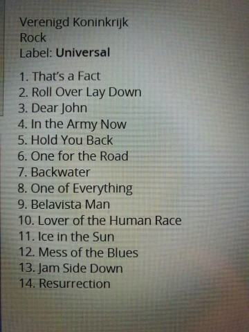 Tracks mm cd status quo   aquostic ii  thats a fact   4029759114413