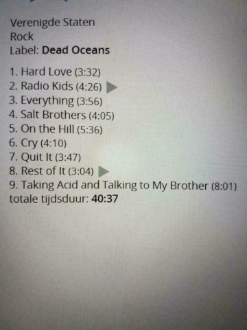 Tracks mm cd strand of oaks   hard love   0656605141725