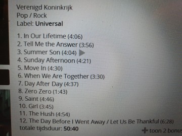 Tracks mm cd texas   the hush   0731453897229