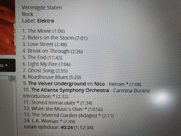 Tracks mm cd the doors   music from the original motion picture   0075596104722