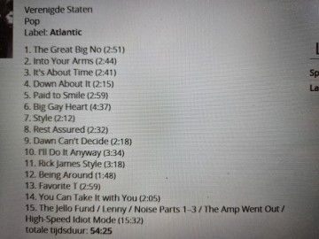 Tracks mm cd the lemonheads   come on feel the lemonheads   0731451487521