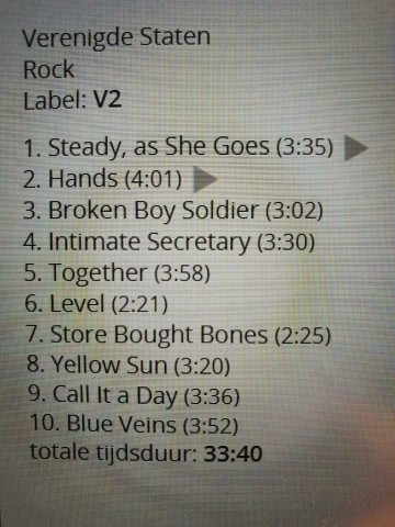 Tracks mm cd the raconteurs   broken boy soldiers   0634904019624