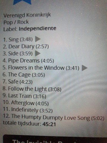 Tracks mm cd travis   the invisible band   5099750305027