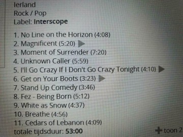 Tracks mm cd u2   no line on the horizon   0602517960374