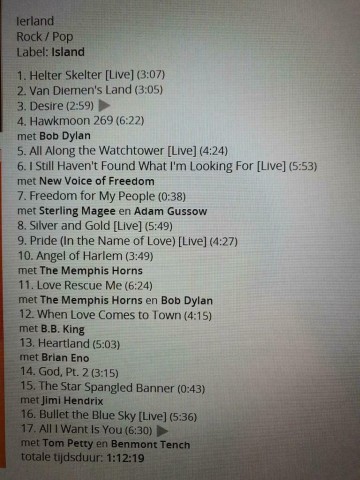 Tracks mm cd u2   rattle and hum   0042284229920