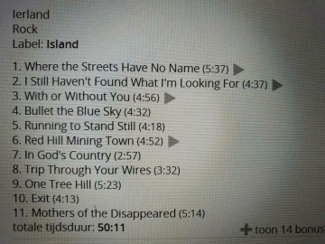 Tracks mm cd u2   the joshua tree   0602557484144