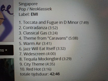 Tracks mm cd vanessa mae   the violin player    0724355508928