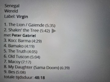 Tracks mm cd youssou ndour   the lion   0077778611721